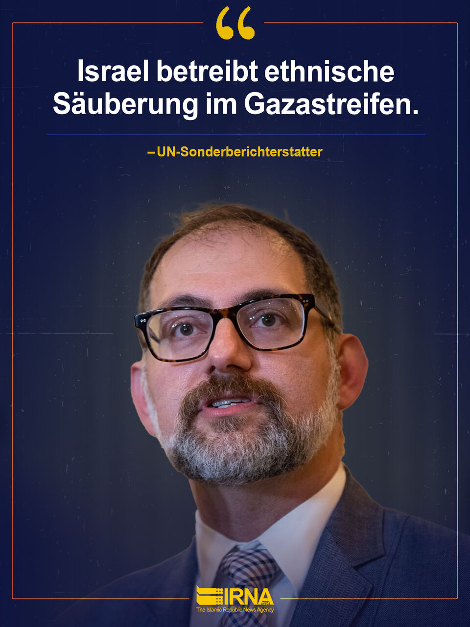 Israel betreibt ethnische Säuberung im Gazastreifen. – UN-Sonderberichterstatter Israel betreibt ethnische Säuberung im Gazastreifen. – UN-Sonderberichterstatter