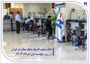 اعلام شعب کشیک بانک صادرات ایران در روز پنج‌شنبه اول خرداد ۱۴۰۴
