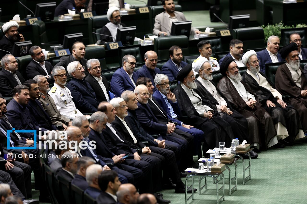 سوگ فراق شهدای خدمت در خانه ملت