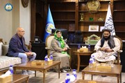 تاكيد معاون وزارت داخله و اوتونبایوا بر اهمیت همکاری‌ها در راستای تقویت ثبات در افغانستان