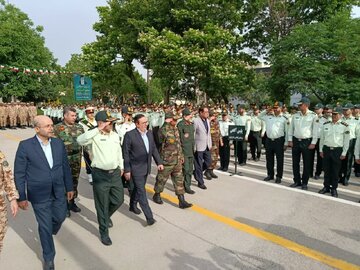 صبحگاه مشترک نیروهای مسلح قزوین برگزار شد