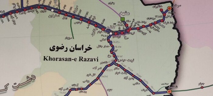 کمربندی راه‌آهن سالار–شادمهر در خراسان رضوی به بهره برداری رسید