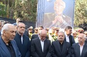 آیین وداع با پیکر ناصر قفلی خیر مدرسه ساز با حضور رئیس جمهور برگزار شد