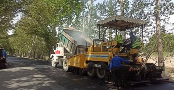 آسفالت ۳۶۰ کیلومتر از راه‌های روستایی البرز