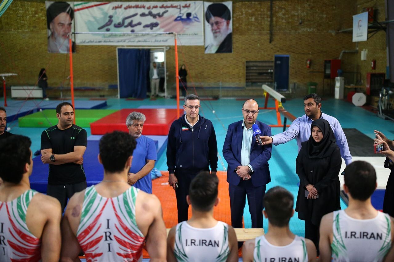 بازدید علی‌نژاد از اردوی تیم‌های ژیمناستیک جوانان و نوجوانان