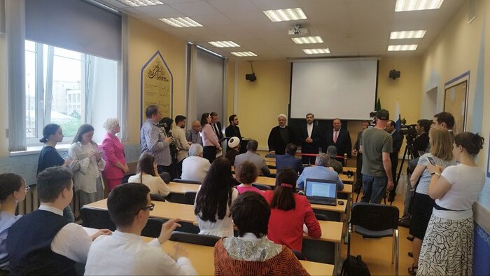 افتتاح بیستمین اتاق ایران در دانشگاه های روسیه + فیلم