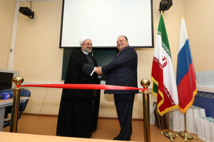 افتتاح بیستمین اتاق ایران در دانشگاه های روسیه + فیلم