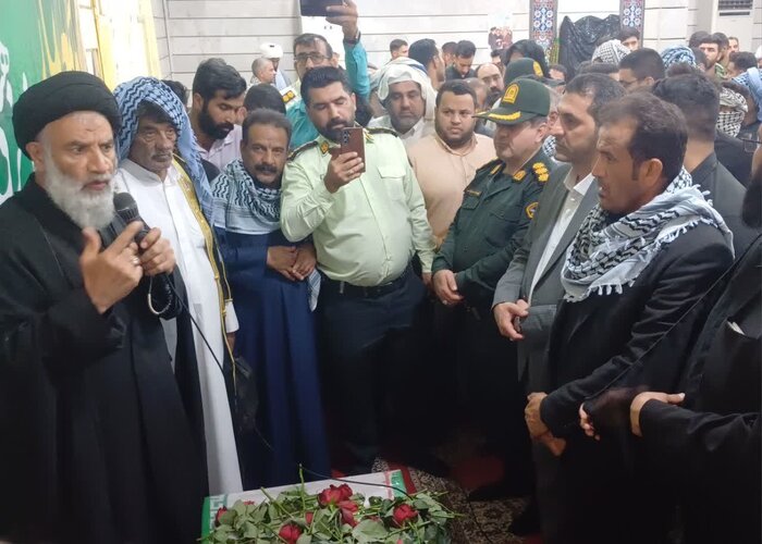 آیین تشییع پیکر مطهر شهید نظم و امنیت در کارون برگزار شد