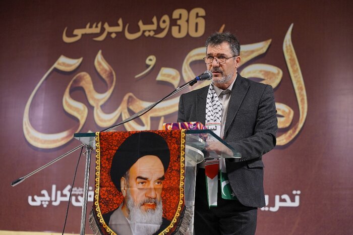 برگزاری اجتماع باشکوه بزرگداشت سالگرد ارتحال امام خمینی (ره) در کراچی + عکس