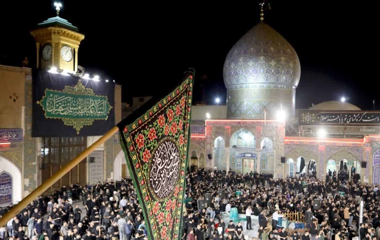 شمیم محرم با برپایی عزاداری شب اول مسلمیه در آستان حضرت عبدالعظیم (ع)پیچید +فیلم