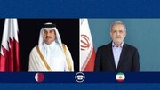 Pezeşkiyan və Qətər əmiri Qəzzanın məzlum xalqına qarşı cinayətləri dayandırmaq üçün səy göstərməyi vurğuladılar