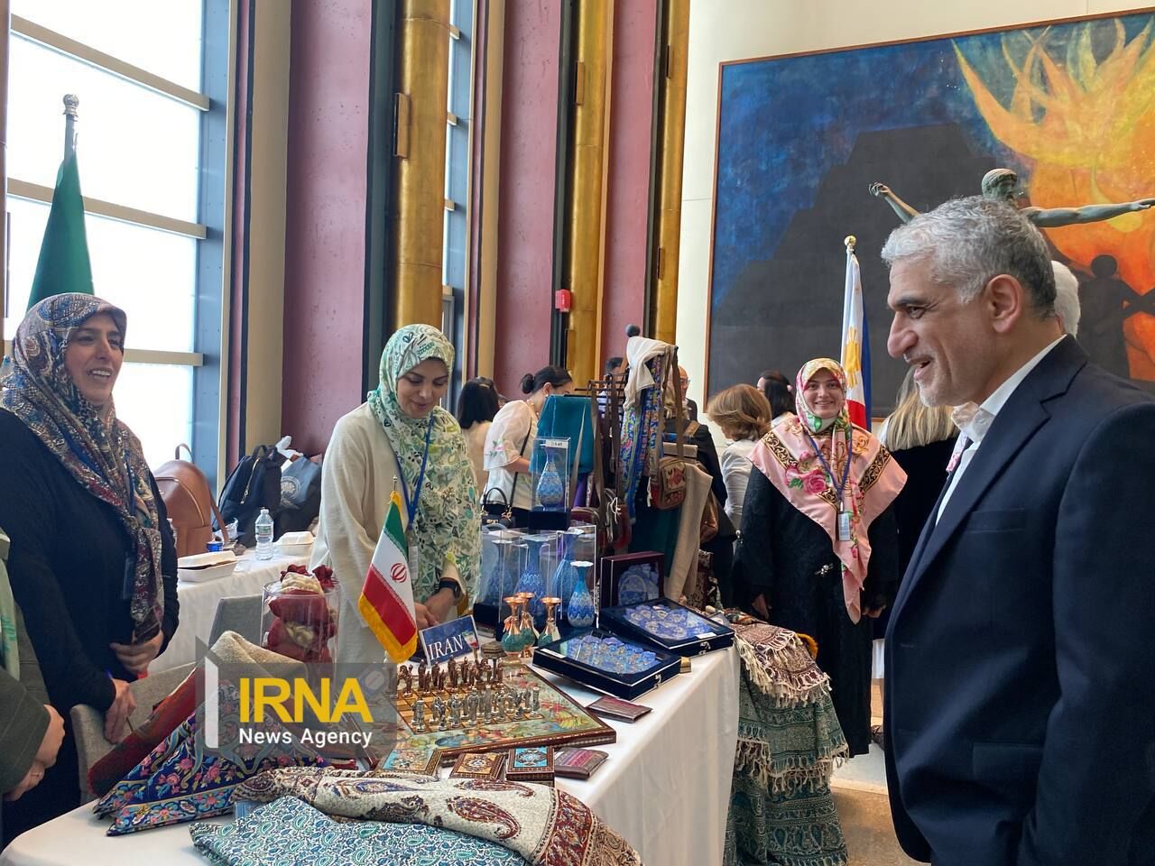 بازار خیریه سازمان ملل برای کمک به کودکان غزه و سودان با حضور ایران + فیلم