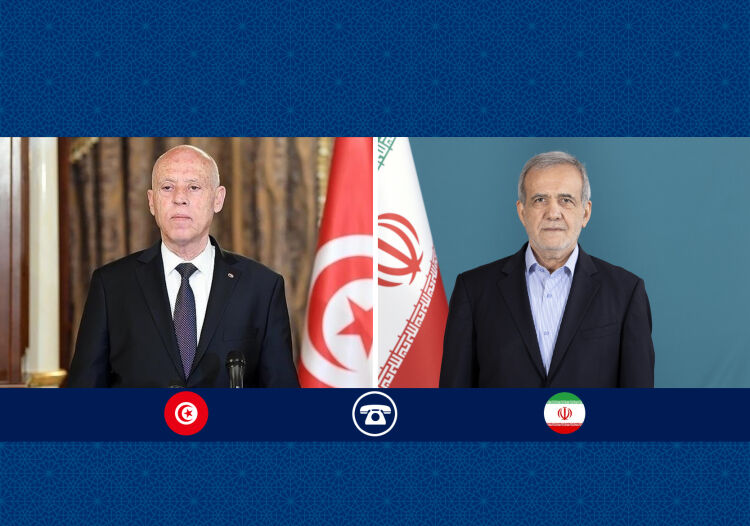 روسای جمهور ایران وتونس بر لزوم یکصدایی در محکومیت جنایت‌گری رژیم صهیونسیتی تاکید کردند