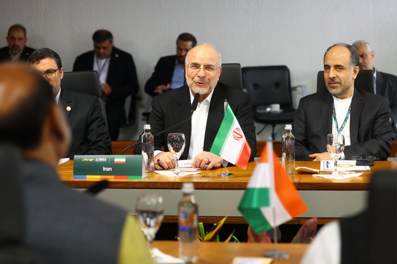 تاکید ایران و هند بر گسترش همکاری های اقتصادی و پارلمانی در حاشیه اجلاس بریکس