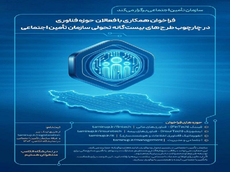 فراخوان ایده‌های نوآورانه در چارچوب «طرح‌های ۲۰گانه» سازمان تأمین اجتماعی