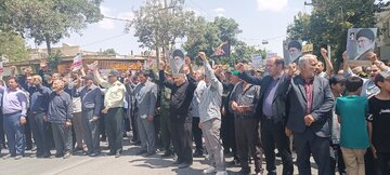 محکومیت جنایات رژیم‌ صهیونیستی در جمعه خشم شهرستان خمین