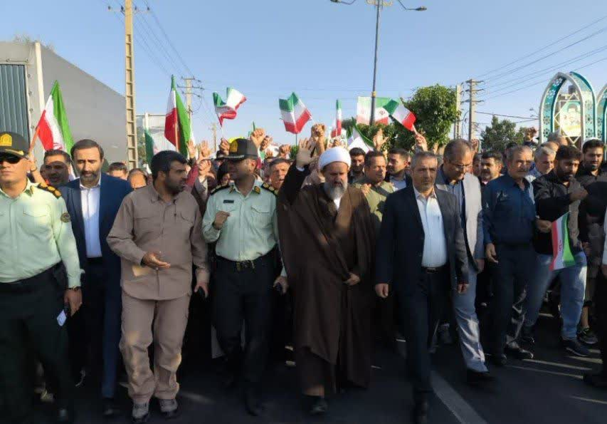 عید غدیر، حمایت تمام قد مردم شهرستانهای استان تهران از وعده صادق ۳