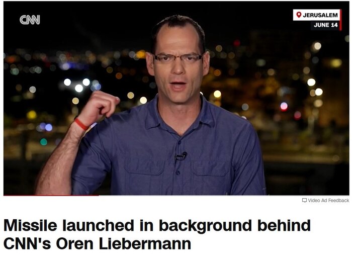 غافلگیری خبرنگار سیانان از حمله موشکی ایران به بیت المقدس