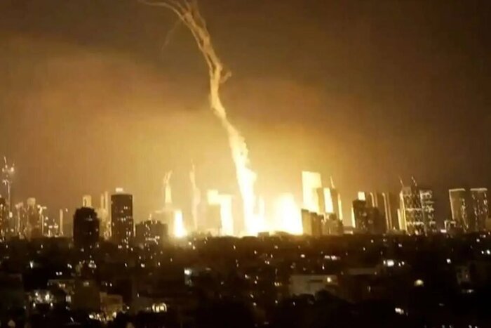 Impacto de 30 misiles iraníes en diversas zonas de los territorios ocupados + Vídeo 