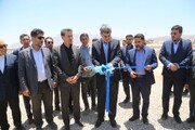 بند خاکی و سرریز رودخانه کوه کاسه تفت یزد افتتاح شد