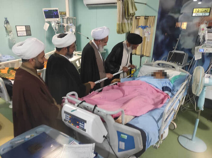 عیادت نماینده ولی فقیه در خوزستان از جانبازان تجاوز اخیر رژیم صهیونیستی