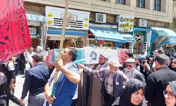 چهار شهید اهل خراسان رضوی حملات رژیم صهیونیستی در مشهد تشییع و خاکسپاری شدند
