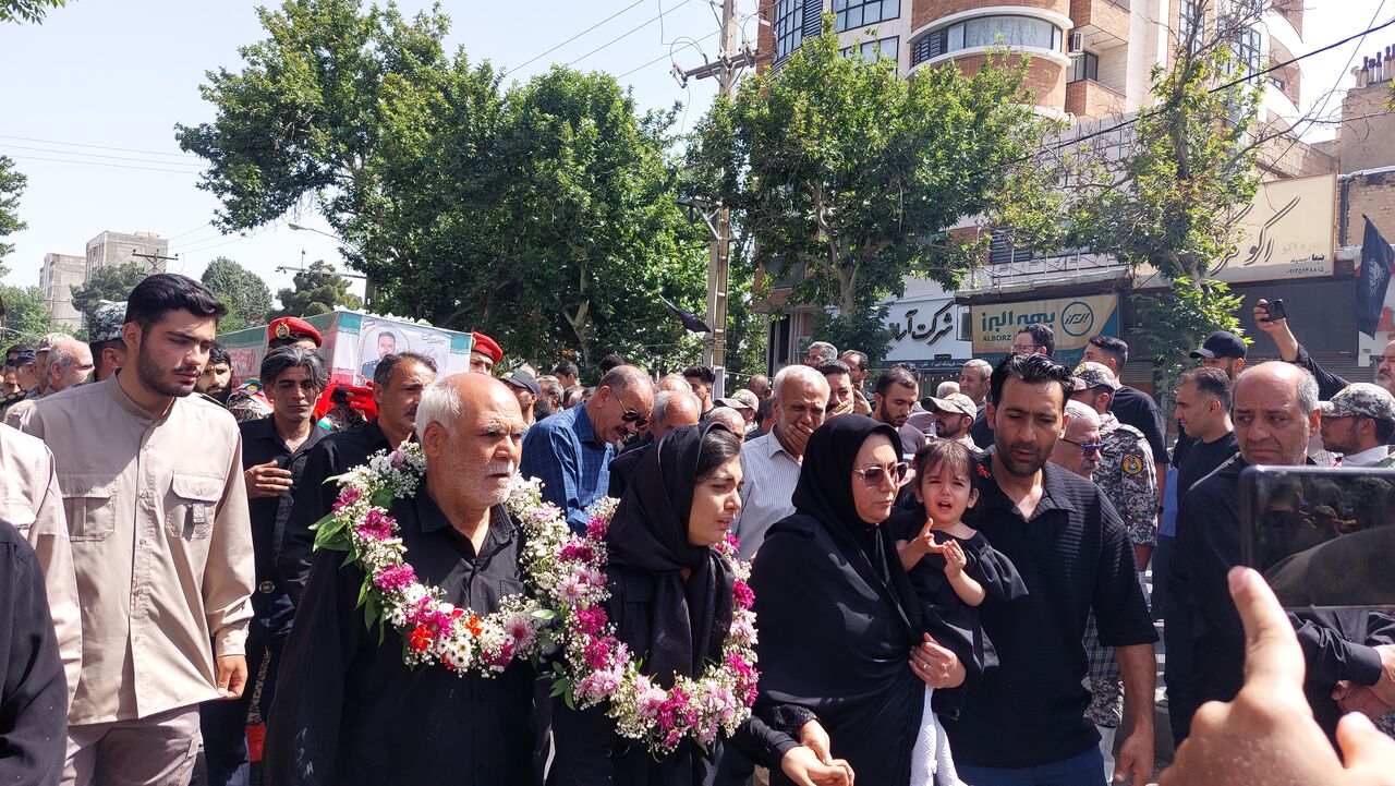 وداع غمبار "فاطمه برومندنژاد" با پدر شهیدش+فیلم