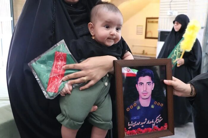 همنوا با رباب/ پیوند شیرخوارگان خراسان جنوبی با پرچم کربلا