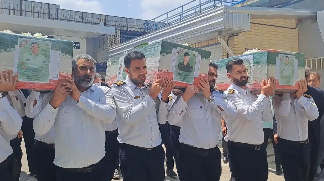 وداع اشکبار گرگان با شهدای انتظامی