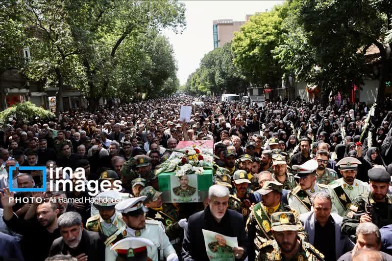 پیکر مطهر شهید مدافع وطن در تبریز تشییع شد