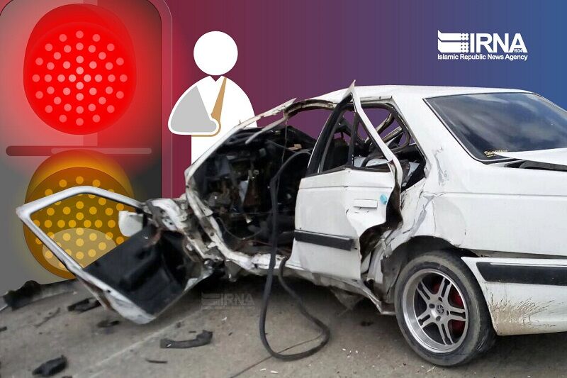 تصادف دو دستگاه خودرو در زنجان دو فوتی برجا گذاشت