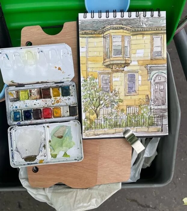 هنرمندی که ۳۰ سال رفتگر خیابانهای گلاسگو بود