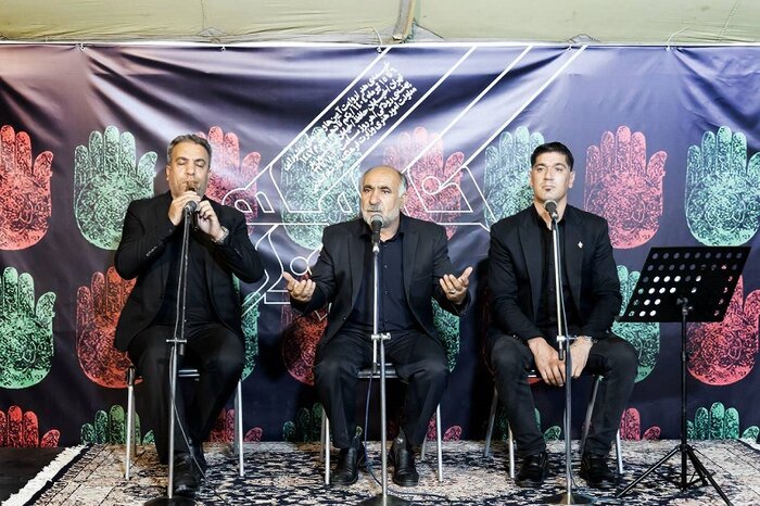 سوگخوانی در «خیمه هنر»/قطعهای که در وصف سالار شهیدان میسر شد