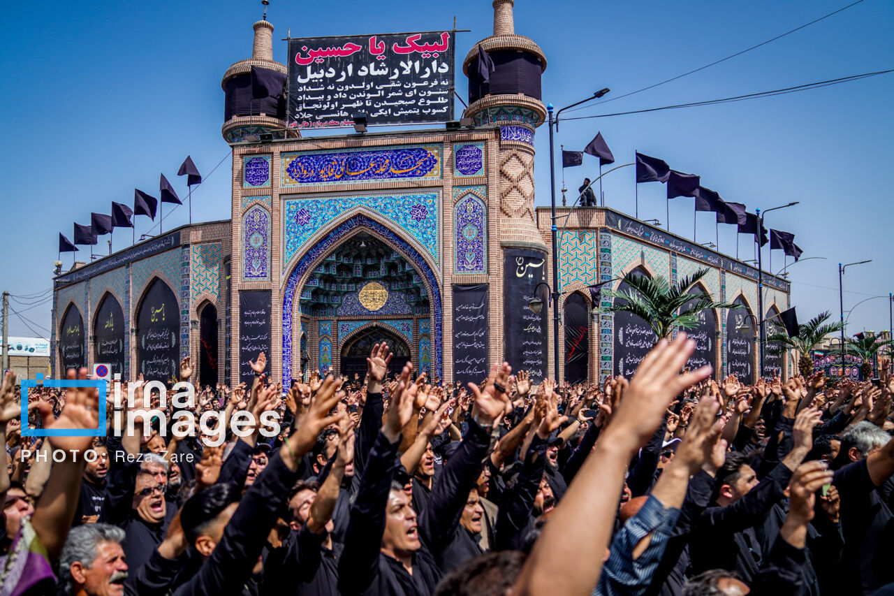 فیلم / عزاداری تاسوعای حسینی در اردبیل