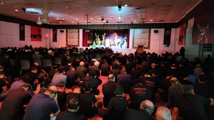 عاشورا رمز وحدت مسلمانان جهان؛ شور حسيني در آمريكا + فيلم
