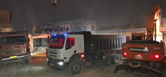 گودبرداری مشکوک در گذر باستانی کمر زرین اصفهان متوقف شد