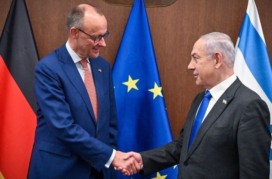 صدراعظم آلمان به سرزمین‌های اشغالی سفر می‌کند/درخواست سبزها از مرتس