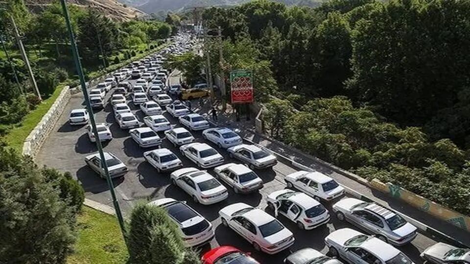 ترافیک سنگین در جاده چالوس و محور جاجرود