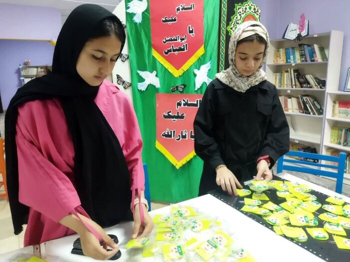 موکب کودکان و نوجوانان در تمرچین روایت گری می‌کند