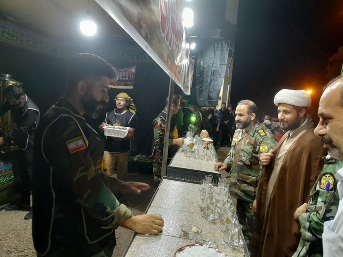 خدمت‌رسانی تیپ ۱۸۱ زرهی ارتش به زائران اربعین در مرز خسروی