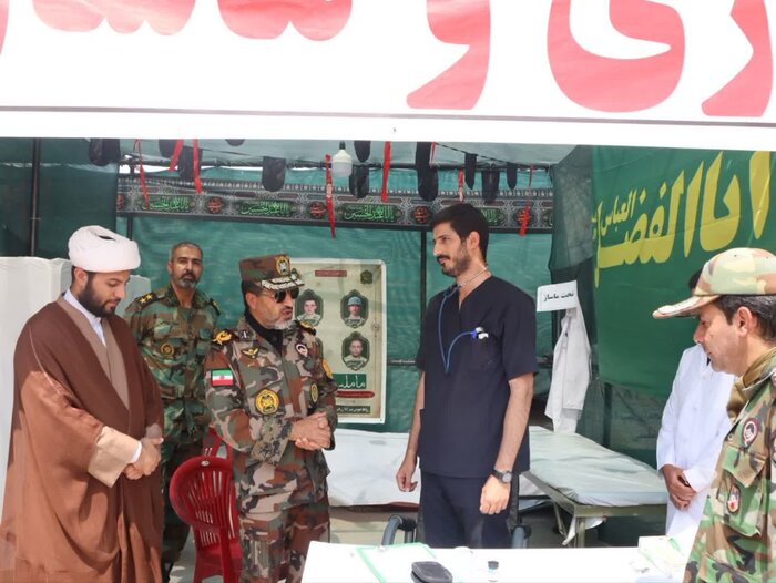 خدمترسانی تیپ ۱۸۱ زرهی ارتش به زائران اربعین در مرز خسروی