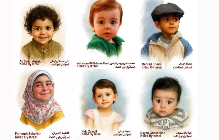 برپایی موکب به یاد کودکان شهید جنگ ۱۲ روزه در پیاده‌روی جاماندگان اربعین