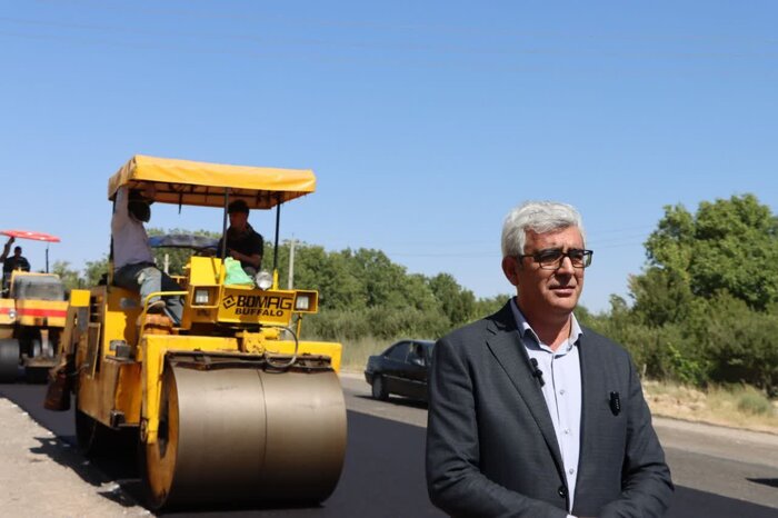 بهسازی آسفالت محور مراغه- هشترود پس از ۴۰ سال