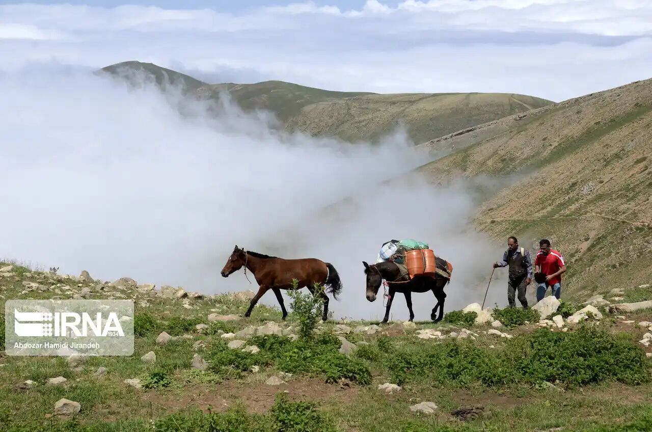 آسمان گیلان نیمه‌ ابری و مه‌آلود است