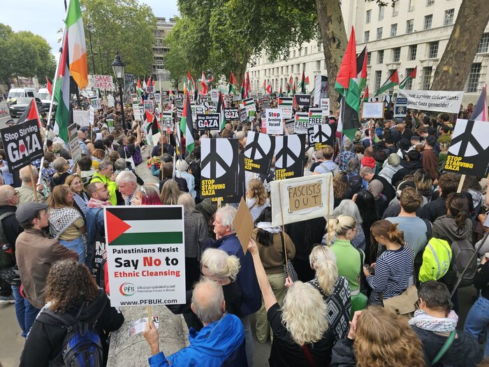 لندن بار دیگر صحنه خشم حامیان فلسطین شد + تصویر