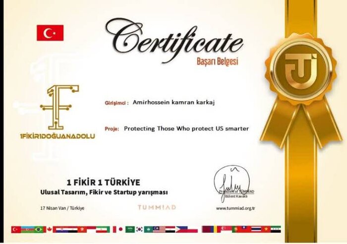 مخترع تبریزی مدال طلای فستیوال بین‌المللی اختراعات «سیلیکون‌ ولی» آمریکا را کسب کرد