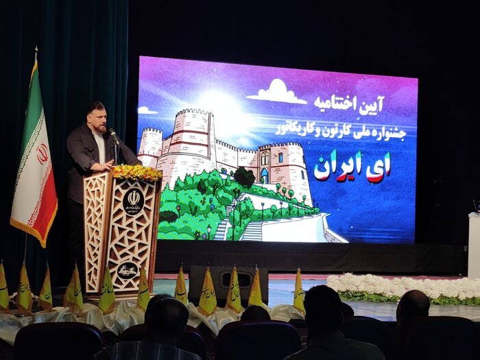 کاریکاتور سلاح بی‌صدا اما برنده در جنگ رسانه‌ای است