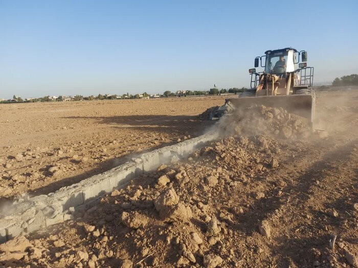 ۱۵۰۰ مترمربع از اراضی ملی در شهرستان نور رفع تصرف شد