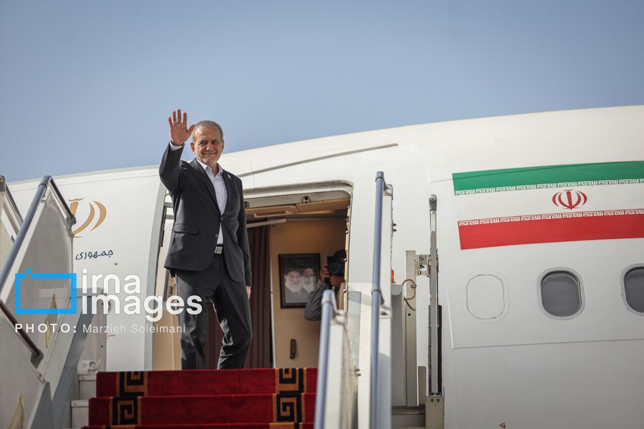 President Pezeshkian departs for NY to attend 80th UNGA meeting