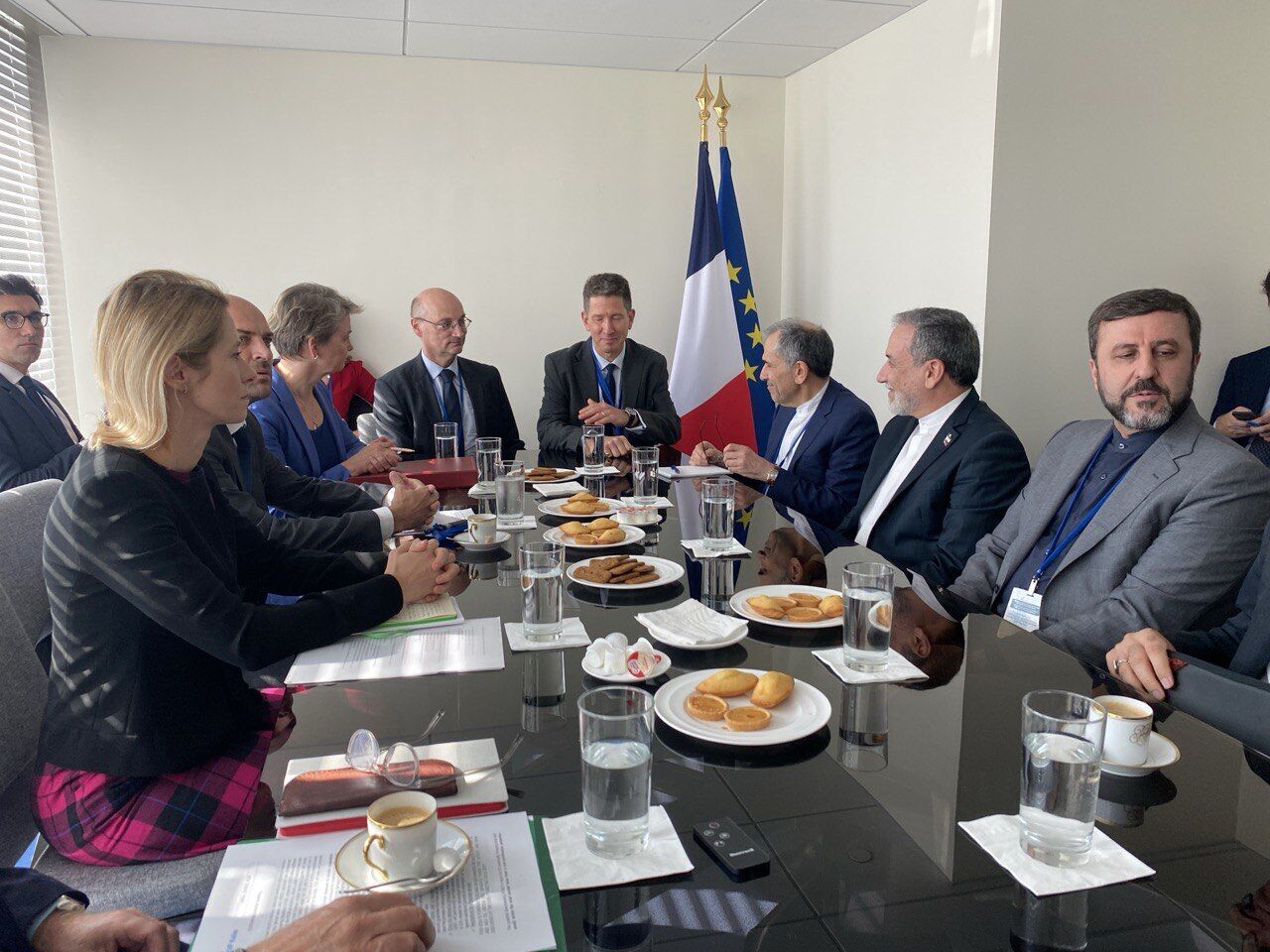 Foreign minister Araghchi holds talks with European counterparts at the sidelines of UNGA